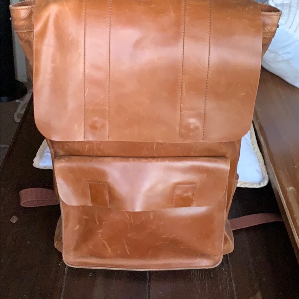 100% Real leather Timberland Backpack